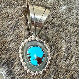 Number 8 Turquoise Pendant
